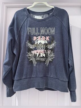 Full Moon Park Graphic Sweatshirt - Navy